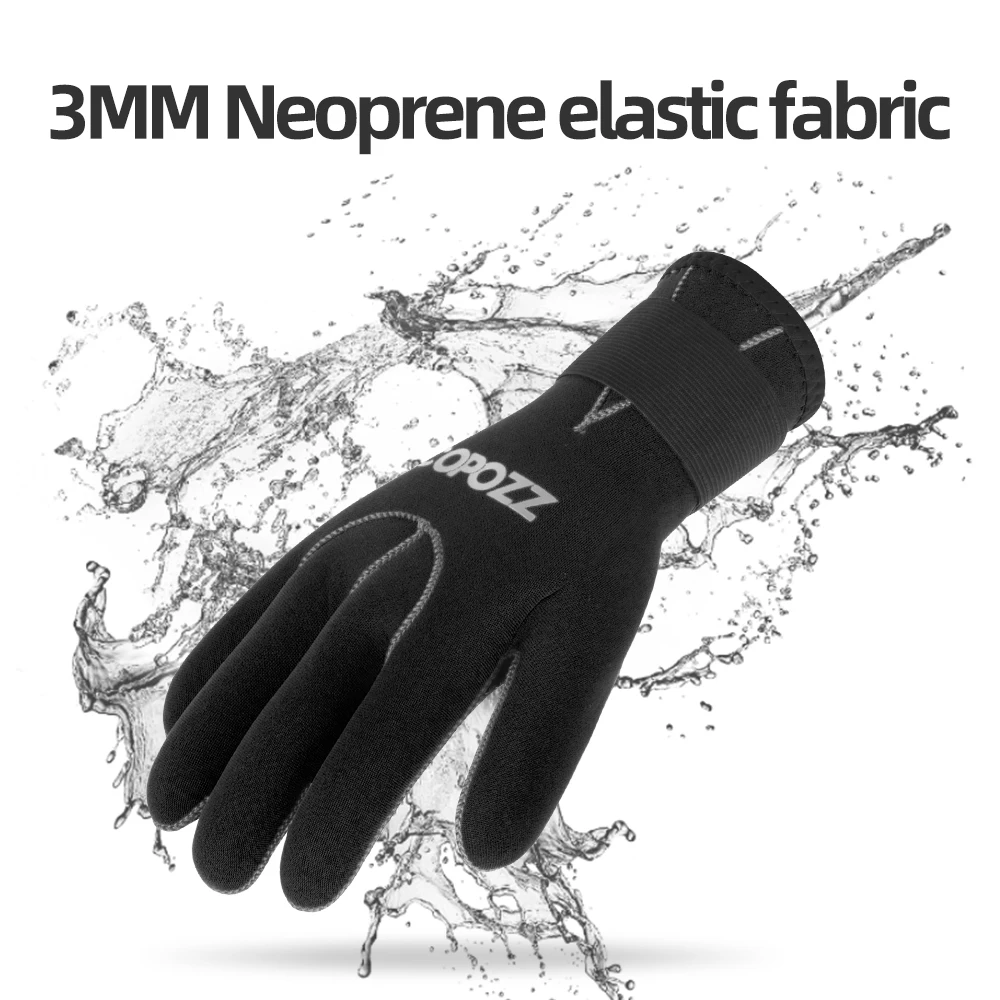 COPOZZ 3mm Neoprene Scuba Diving Gloves Warm Material swimming surf rowing protection non-slip gloves water sports