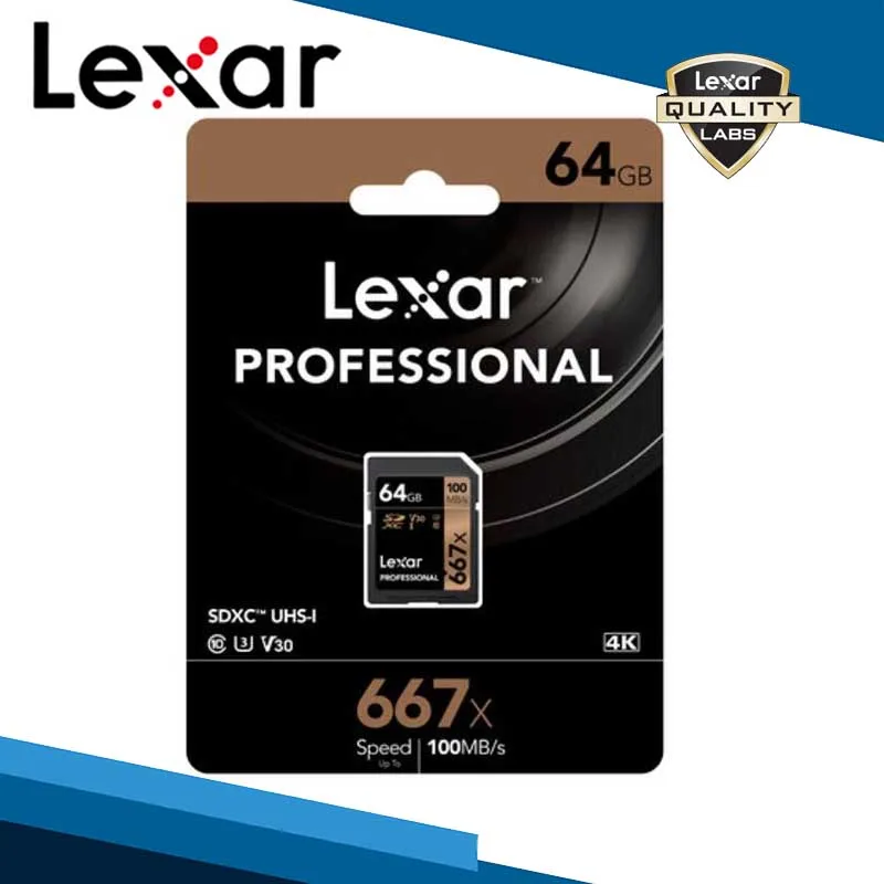 Lexar SD карта 32 Гб 64 128 ГБ 256 карты Дрон Камера gopro памяти 667x carte sd флэш tarjeta cartao de