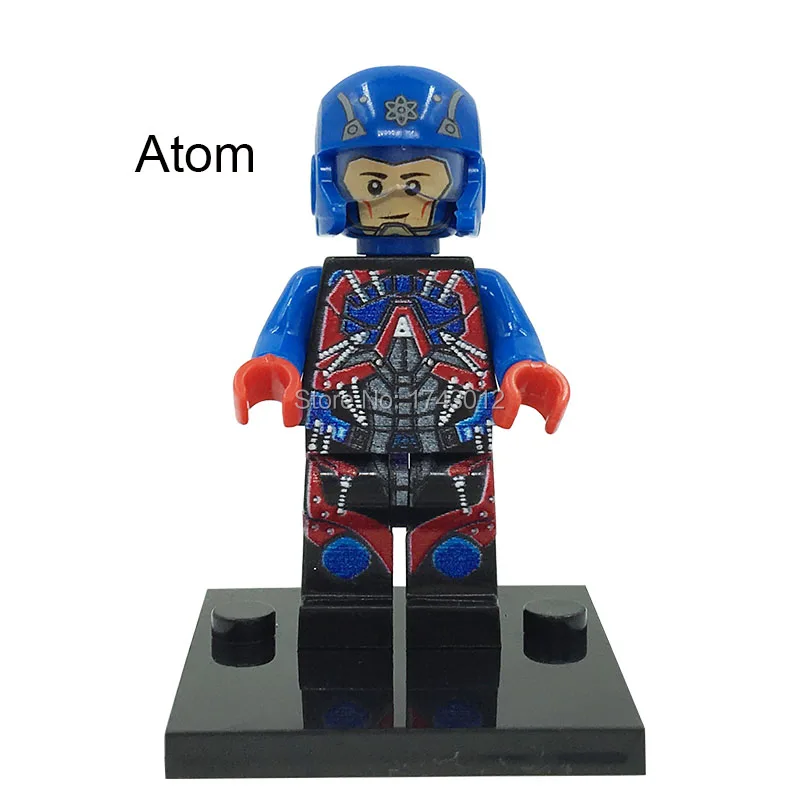 30 шт. собрать супер героев Atom черная обратная вспышка Бейн Железный человек Antman