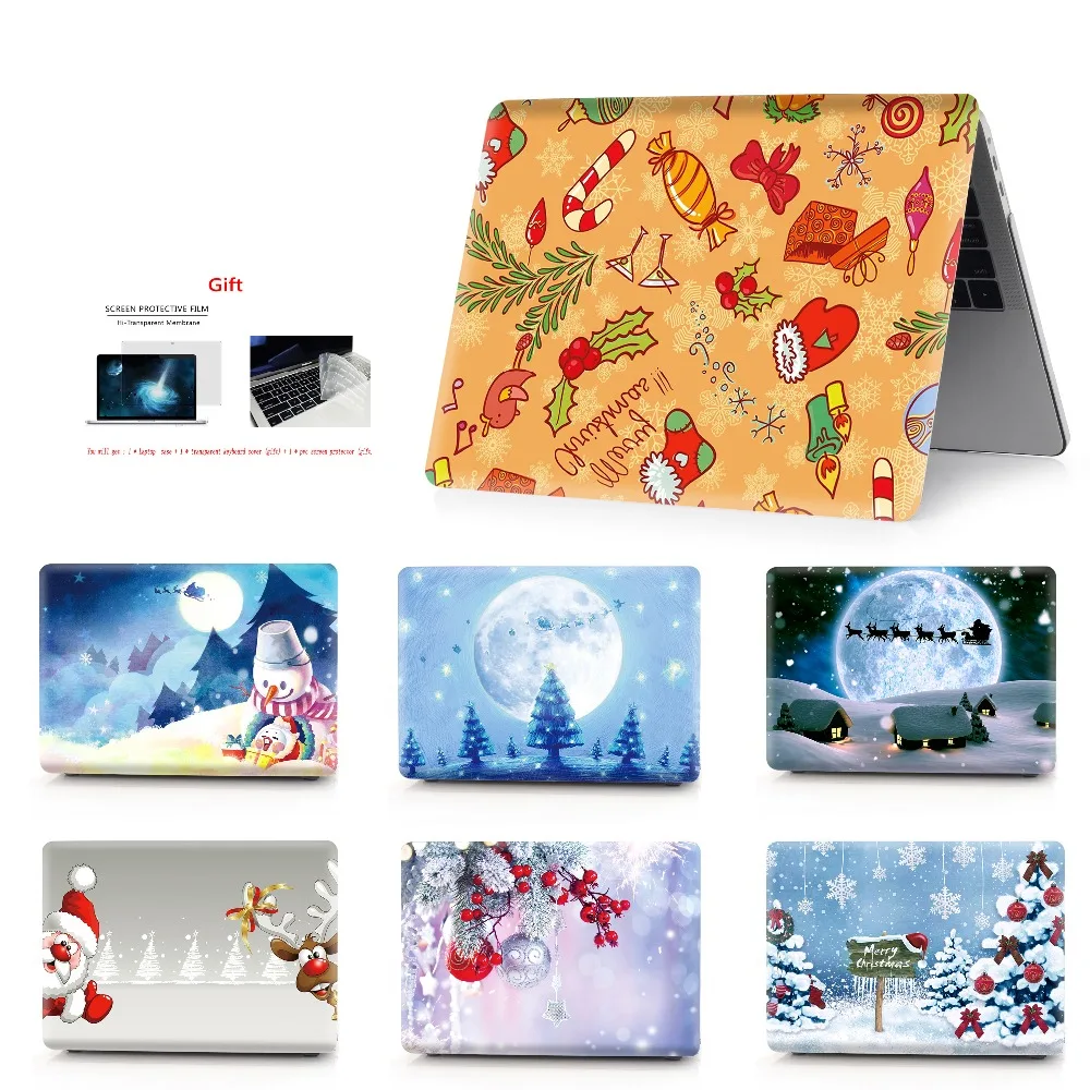 Чехол для ноутбука Apple Macbook Air Pro Retina M1 с рождественской печатью чехол 11 12 13 15 16