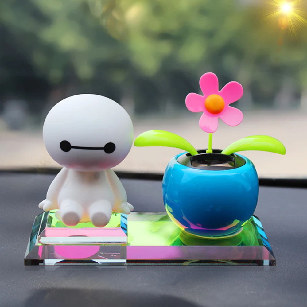 Автомобильный орнамент Baymax Свинг солнечный цветок освежитель воздуха эфирное