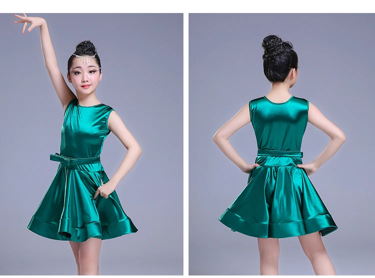 Детская одежда для латиноамериканских танцев танцевальная девочек костюмы