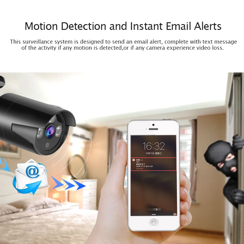 Amorvue 8CH Wifi камера 1080P Wifi NVR с 8 шт 1080P наружная/Внутренняя Водонепроницаемая Wifi ip-камера Wifi CCTV камера система