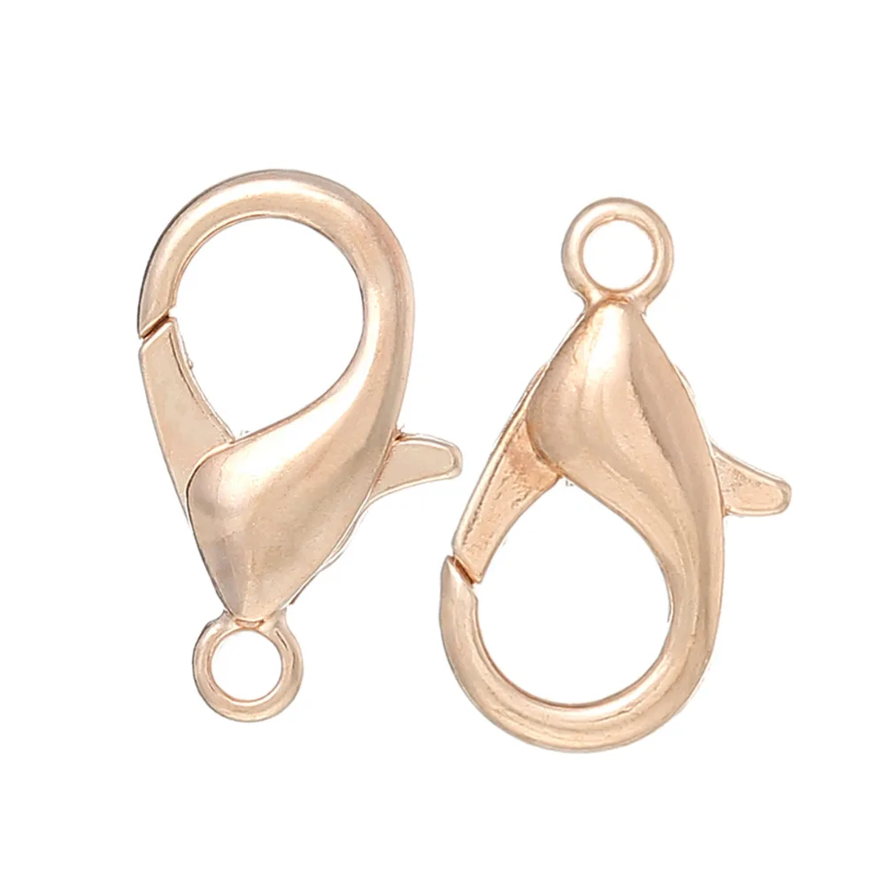 Медные Омары 8 сезонов цвета розового золота 15 мм x 9 100 шт. (B34445)|clasp findings|lobster claspcopper