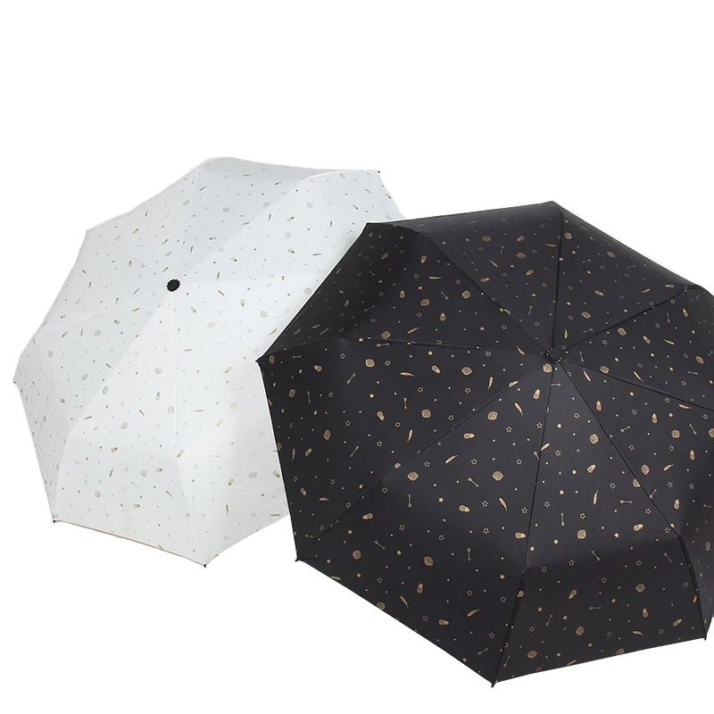 Высокое качество анти-УФ Зонты дождя женщин дамы складной зонтик солнечный и