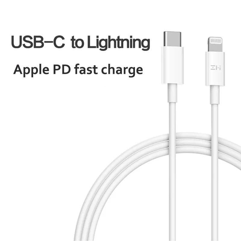 Xiaomi ZMI PD 1 м кабель для быстрой зарядки Iphone USB-C-кабель Lightning X XS Max XR MFI зарядный |