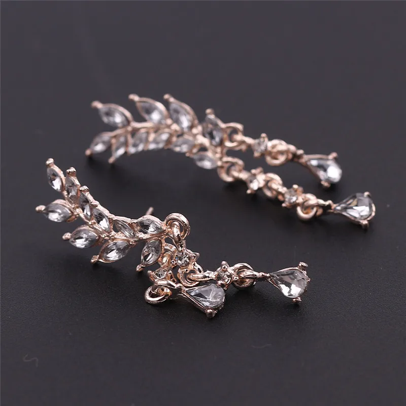 Женские серьги ангельские крылья с кристаллами для вечеринок готические перьями