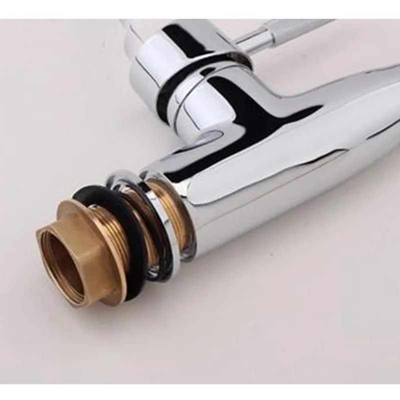 Горячие Продажи Chrome Горячей/Холодной Два Отверстия Ручки кран для кухни