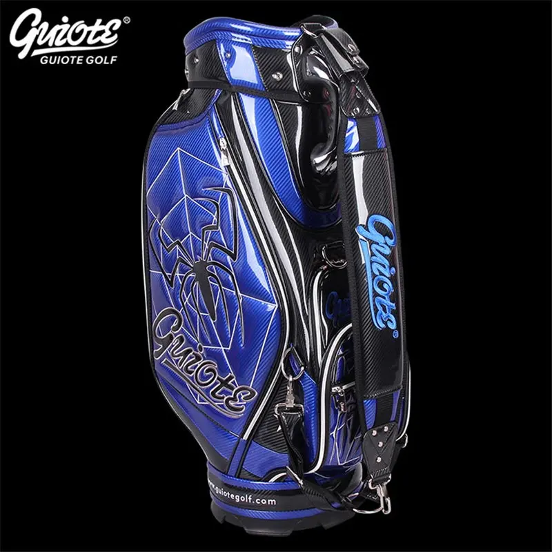[4 цвета] Widow Maker Spider Golf Caddie сумка для клюшек PU кожаная сумка для гольфа с дождевиком 5-way для мужчин и женщин