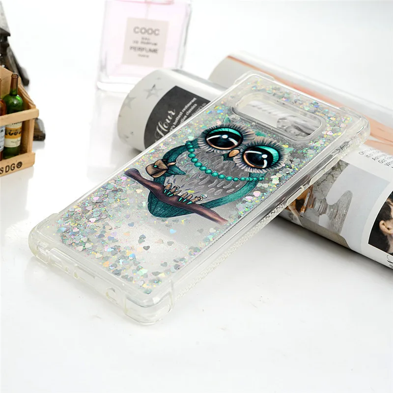 Turata 3D Bling Liquid Quicksand Glitter Soft TPU Slicone Case For Samsung Galaxy Note 8 S8 LG V30 Cover Capa Coque Funda |