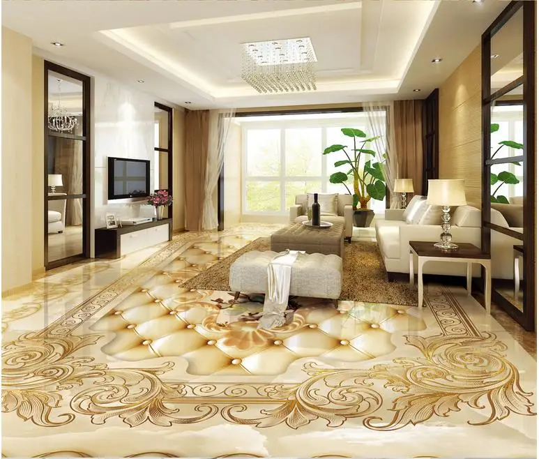 3d Пол Мраморная Роза кружево 3D ПВХ самоклеящиеся обои живопись обои|painting wallpaper|3d