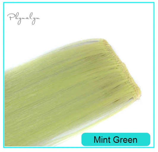 Mint Green Синтетические волосы для наращивания для укладки волос 2 шт. заколки для прямых волос модные аксессуары для невесты - Color: Mint Green