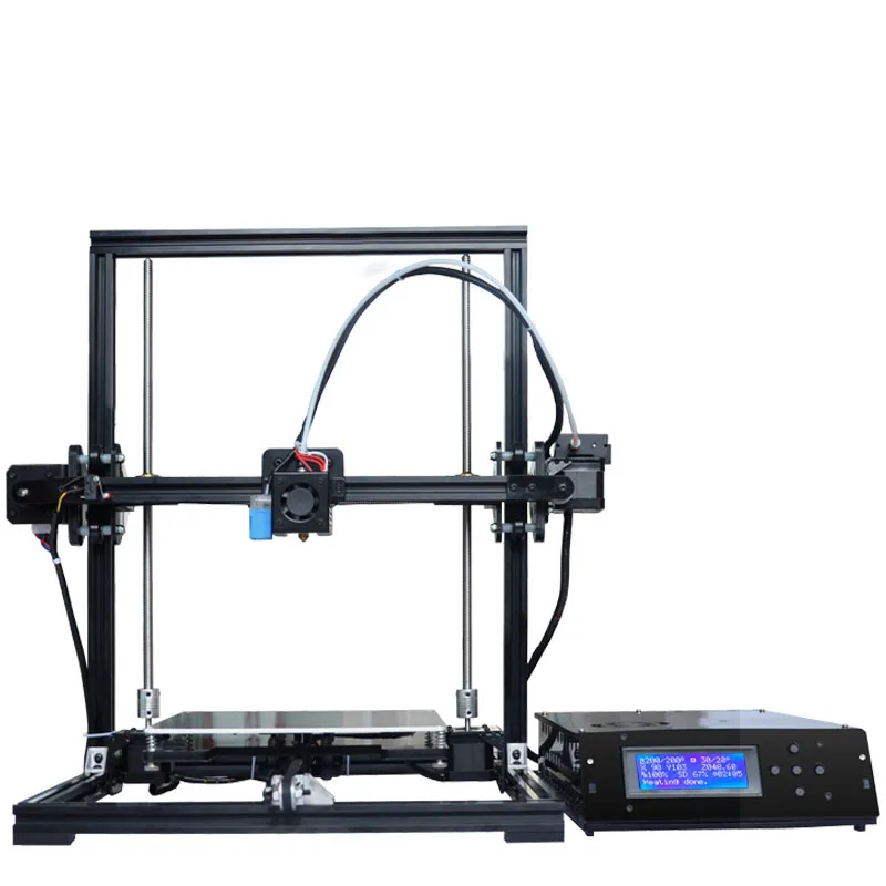 Tronxy DIY Tronxy 3d принтер металлическая рама Боуден экструдер большой размер печати 220x220x300 мм ЖК-блок управления 8 Гб sd-карта и PLA бесплатно