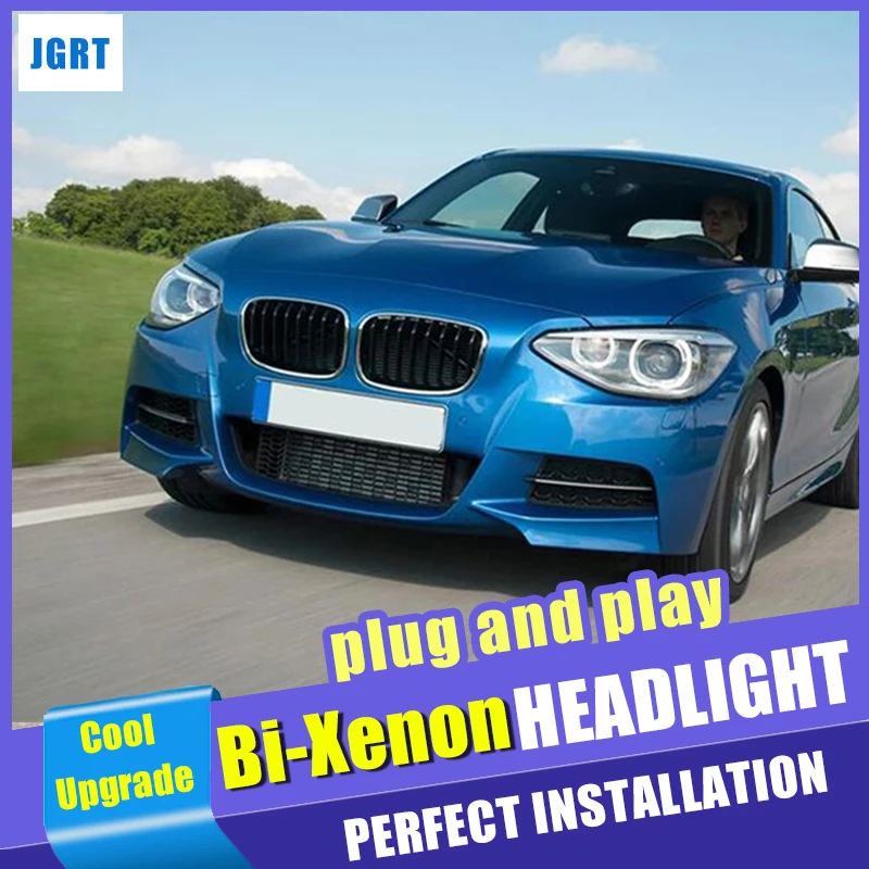 Передние фары автомобильный Стайлинг для BMW 1 серии F20 2012-2015 двухлучевая линза