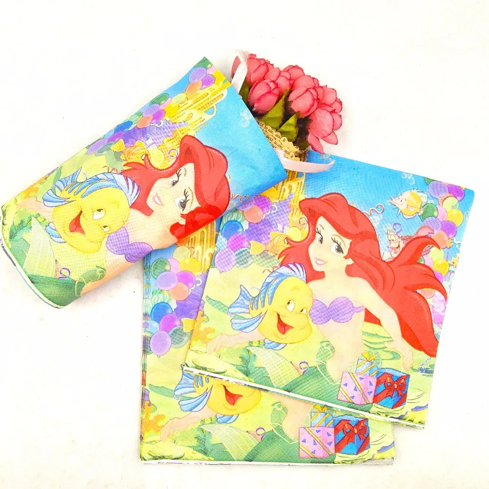 Принадлежности для вечеринок русалка декоративные сувениры скатерть чашка