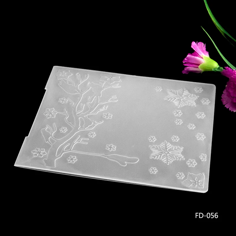 

Snowflake design diy cutting dies SCRAPBOOKING PLASTIC EMBOSSING FOLDER