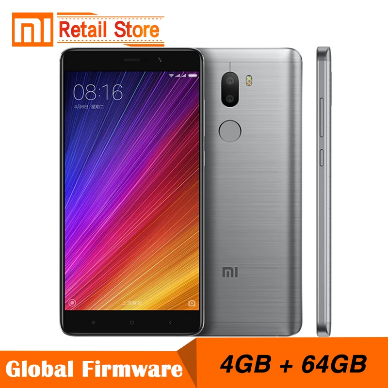 Оригинальный Xiaomi Mi5s плюс 4 ГБ ОЗУ 64 ROM Mi5 S Plus мобильных телефонов Snapdragon 821 Quad Core 5.7