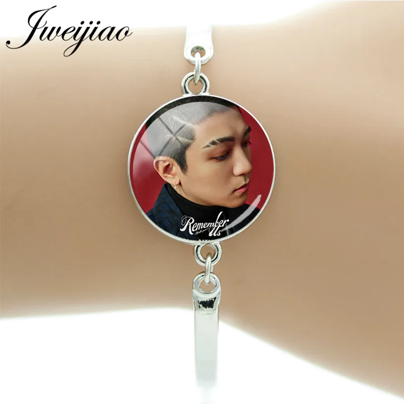 JWEIJIAO 2019 Мода Day6 браслет со стеклянным кабошоном купол Sungjin YoungK Wonpil Dowoon фото в виде