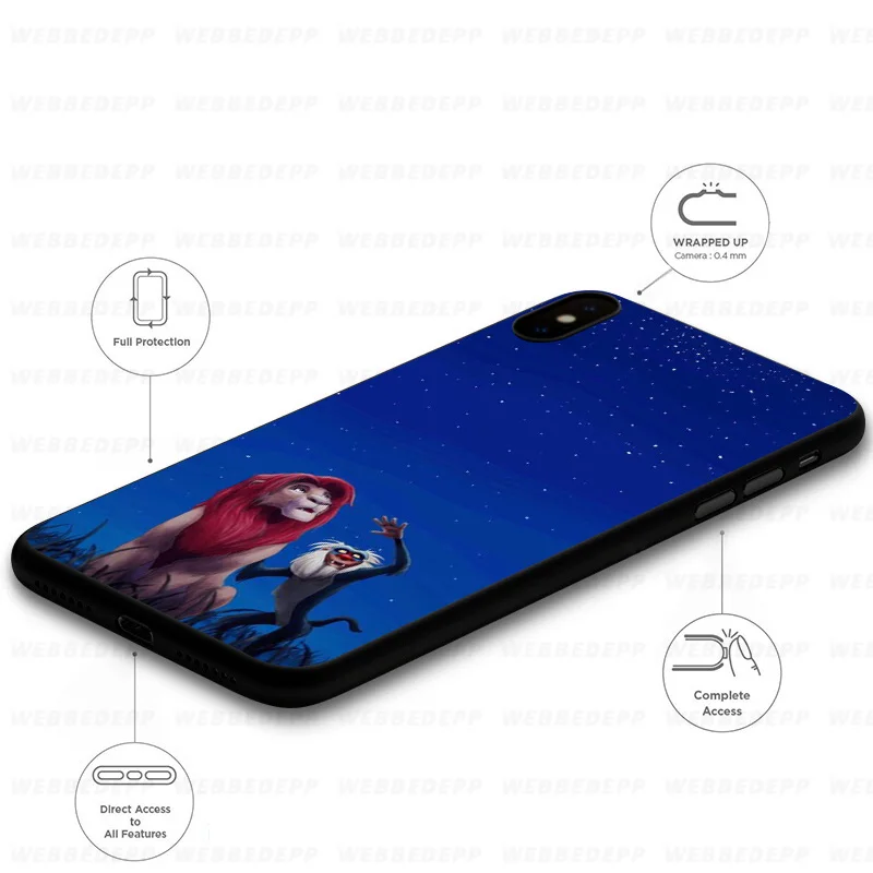 Мягкий чехол WEBBEDEPP Lion King для Huawei Mate Honor 20 6A 7A 7C 7X 8 9 9X 10 View Lite Pro 30 |