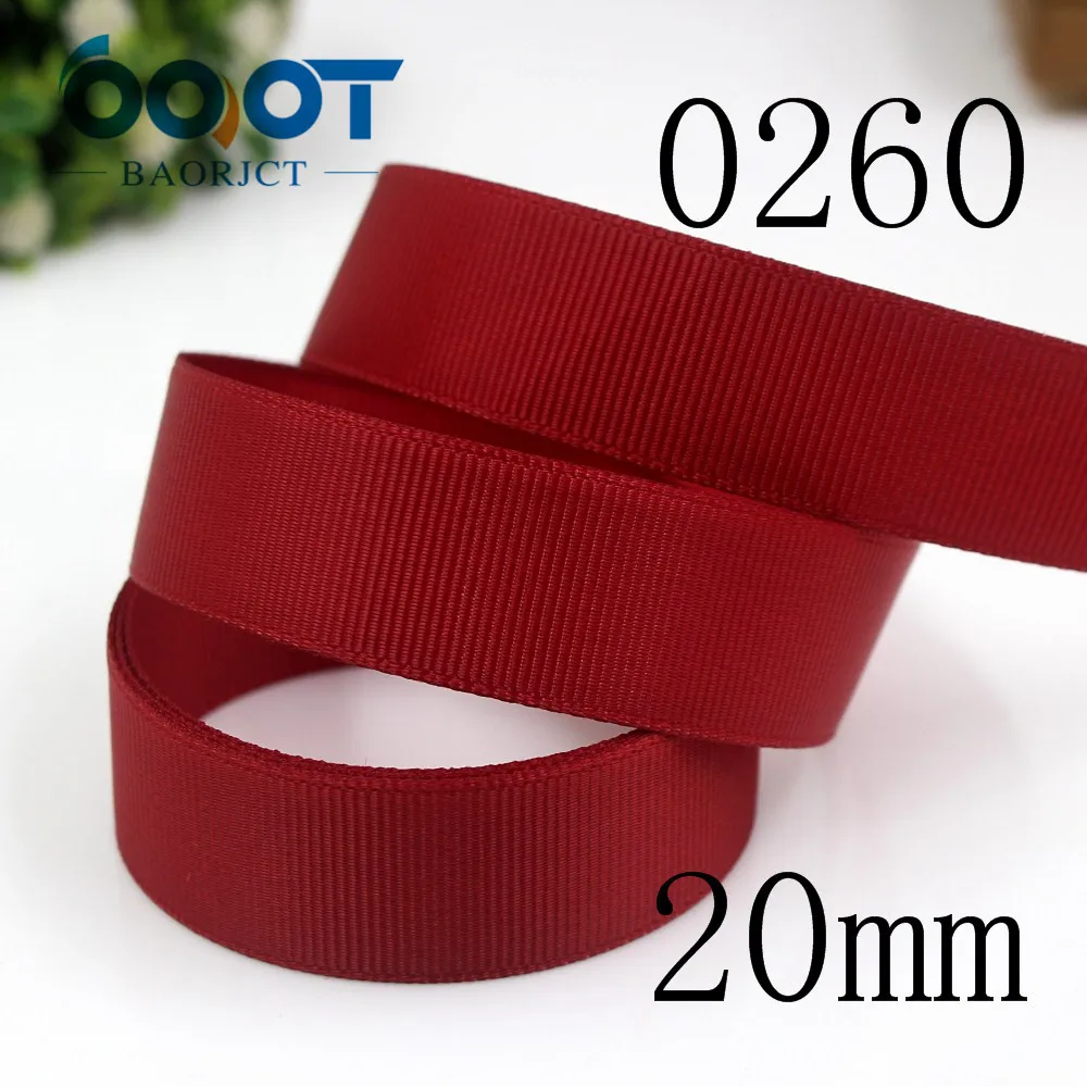 OOOT BAORJCT J 18825 16/20 мм 10 ярдов однотонные ленты термотрансферный принт grosgrain