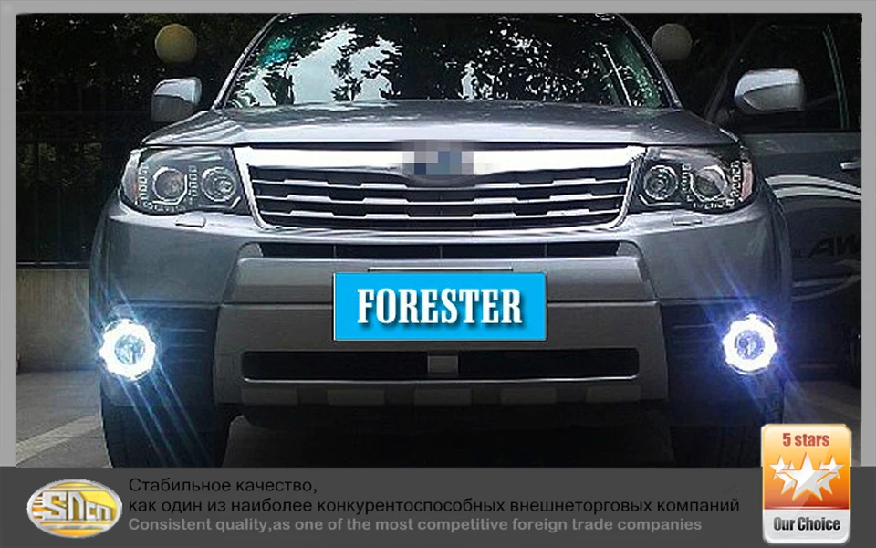 SNCN светодиодный дневные ходовые огни для Subaru Forester 2008~ 2012 противотуманная фара угол глаза 12 В ABS DRL