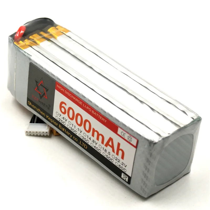 RC Lipo Battery 6S 22.2V 6000mAh 25C 35C 60C Li-Polymer For Car Plane Boat Helicopter Truck Tank | Игрушки и хобби