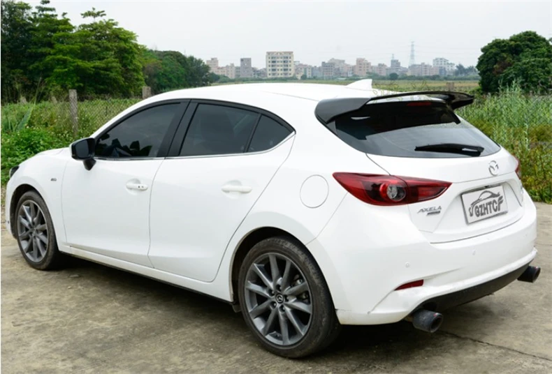 Автомобильные Спойлеры для Mazda 3 AXELA хэтчбек- заднее крыло из углеродного волокна ABS смолы спойлер высокое качество автомобильные аксессуары