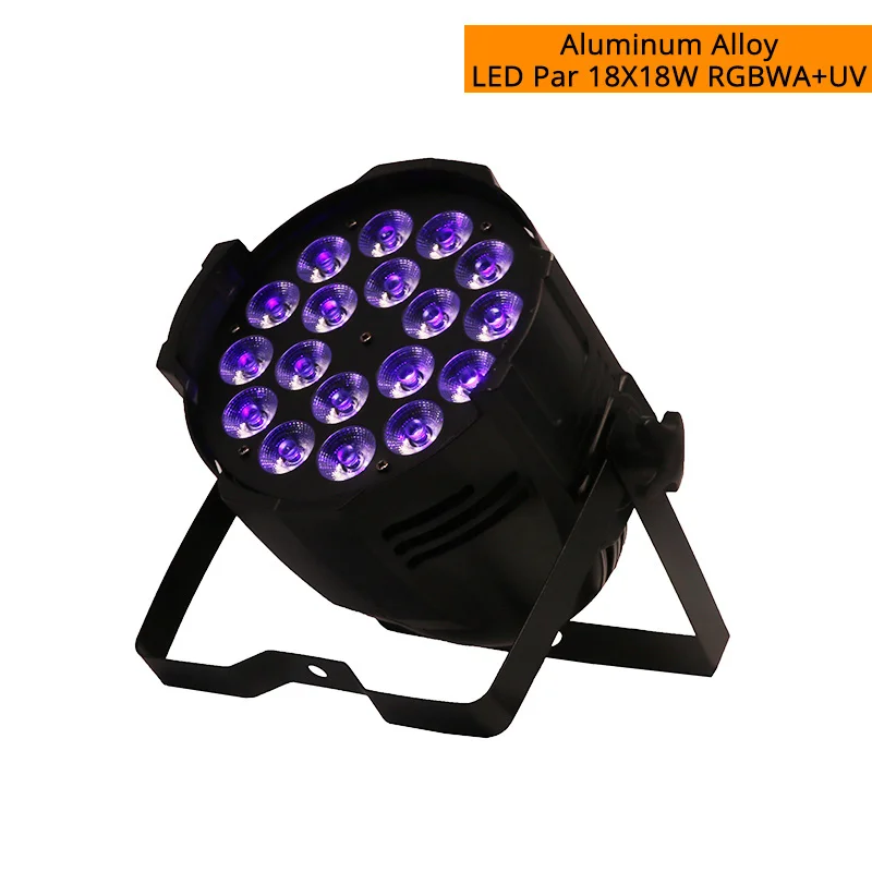 LED Can 18x18W 10 шт./лот алюминиевый сплав светодиодный Par 18x18 Вт 6в1 RGBWA+ УФ-светильник DMX сценический светильник s может для вечерние KTV Дискотека DJ бизнес-светильник s - Цвет: LED Can 18x18W