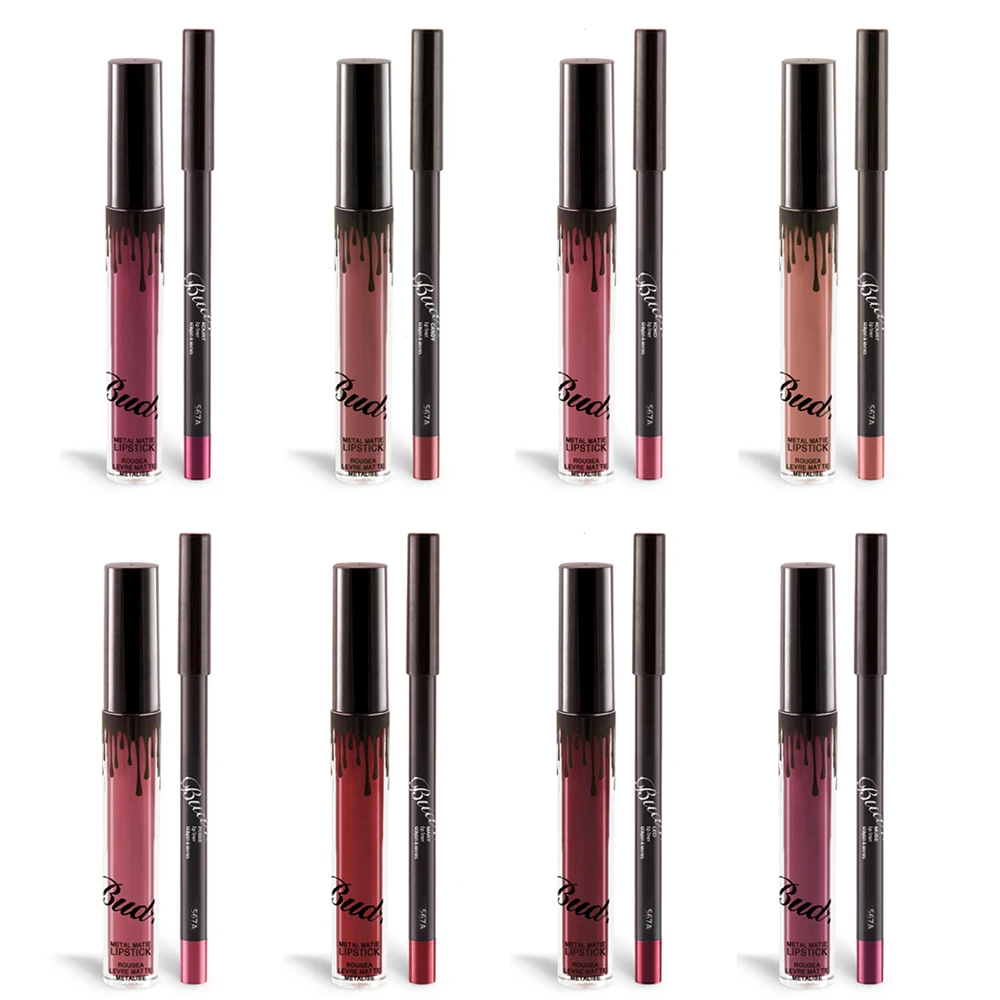 20 штук Матовая жидкая губная помада карандаш для губ стойкий макияж