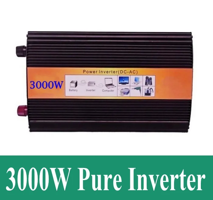 Zuivere sinus omvormer 12 В 220 в 3000 Вт Инвертор Чистая Синусоидальная волна 24 постоянного
