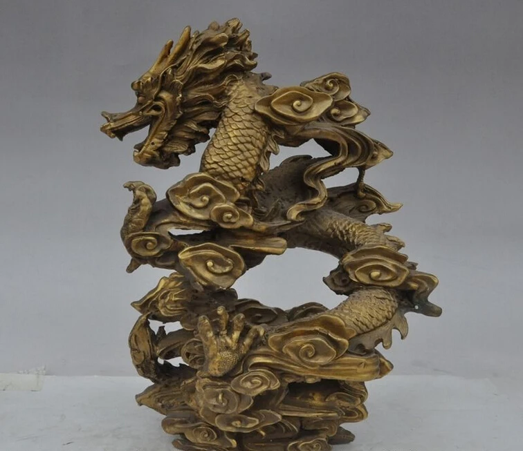 Латунная Статуэтка фэн шуй фольклорное китайское украшение талисман миф муха