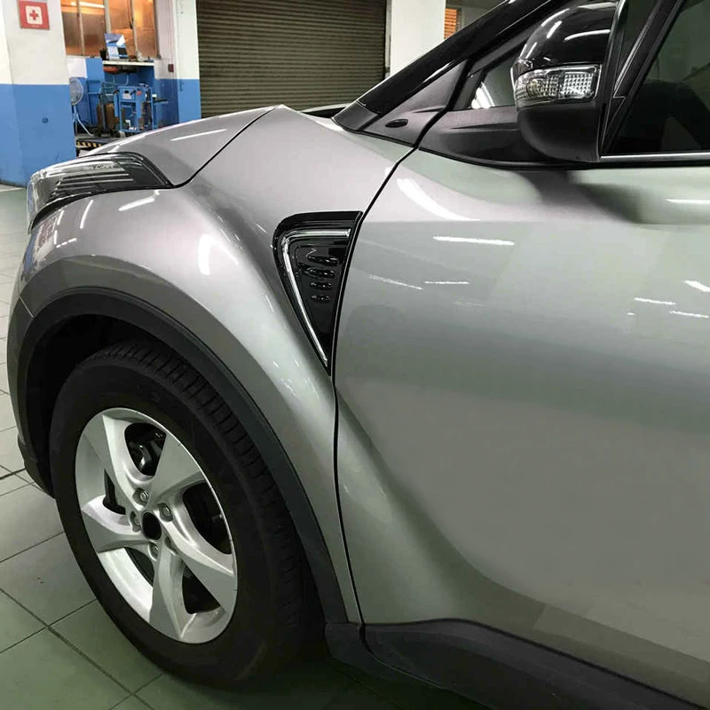 Для Toyota C-HR спереди снаружи Fender Outlet декорация для вентилятора отделкой ABS 2pcs