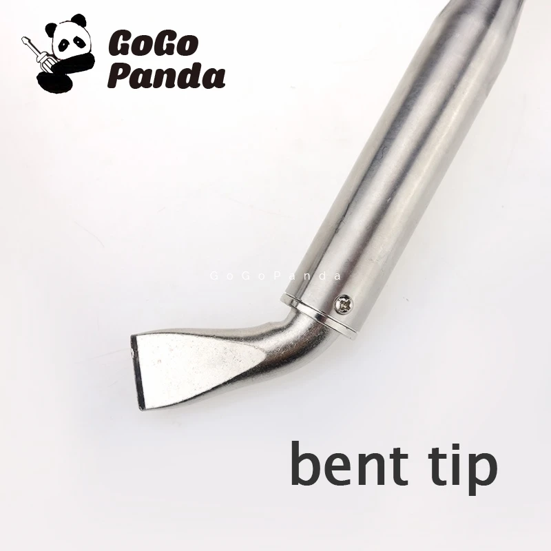 Bent Tip Электрический паяльник высокой мощности 220 В внешний нагрев ручные инструменты Ручка Тип с индикатором светильник 80-300 Вт - Цвет: Bent Tip
