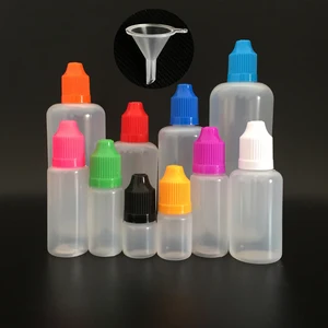 Пластиковый флакон-капельница для жидкости для ногтей, 5101520305060100120 мл