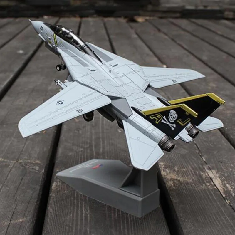 Масштаб 1/100 военная модель игрушки F14 фотокот AJ200 искусственный боец США ВМС армия