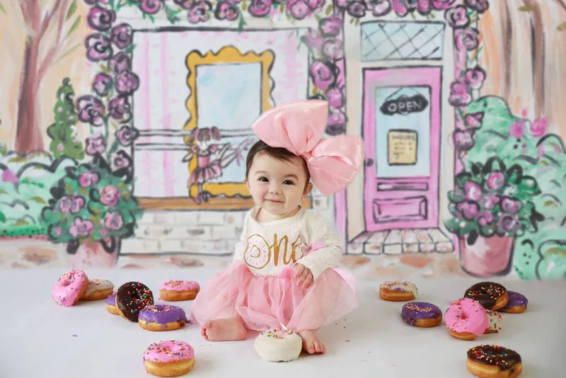 Фон для фотосъемки новорожденных фон Детский День Рождения Вечеринка