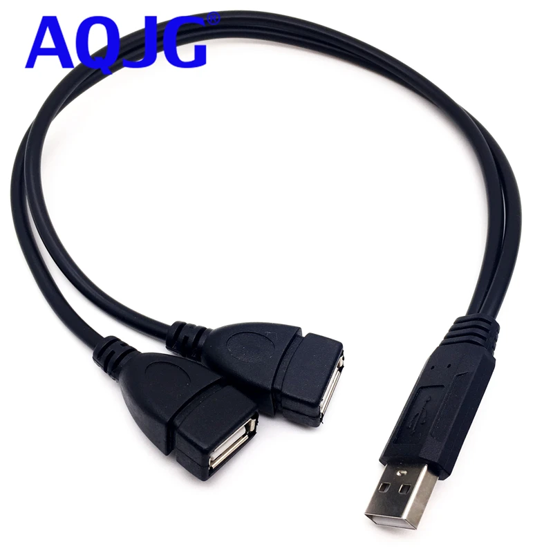 USB 2 0 штекер к двойным гнездовой разъем Y разветвитель Кабельный адаптер|cable