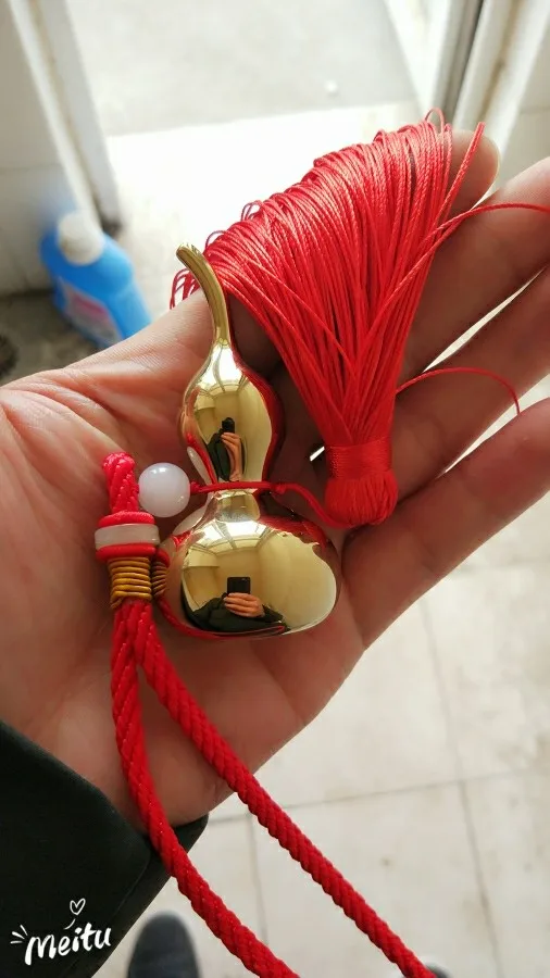 Xiaomi Tongshifu Lucky Brass Gourd PVD золотое покрытие милый нежный подлинная жизнь эстетическое украшение желаний бутылка подарок