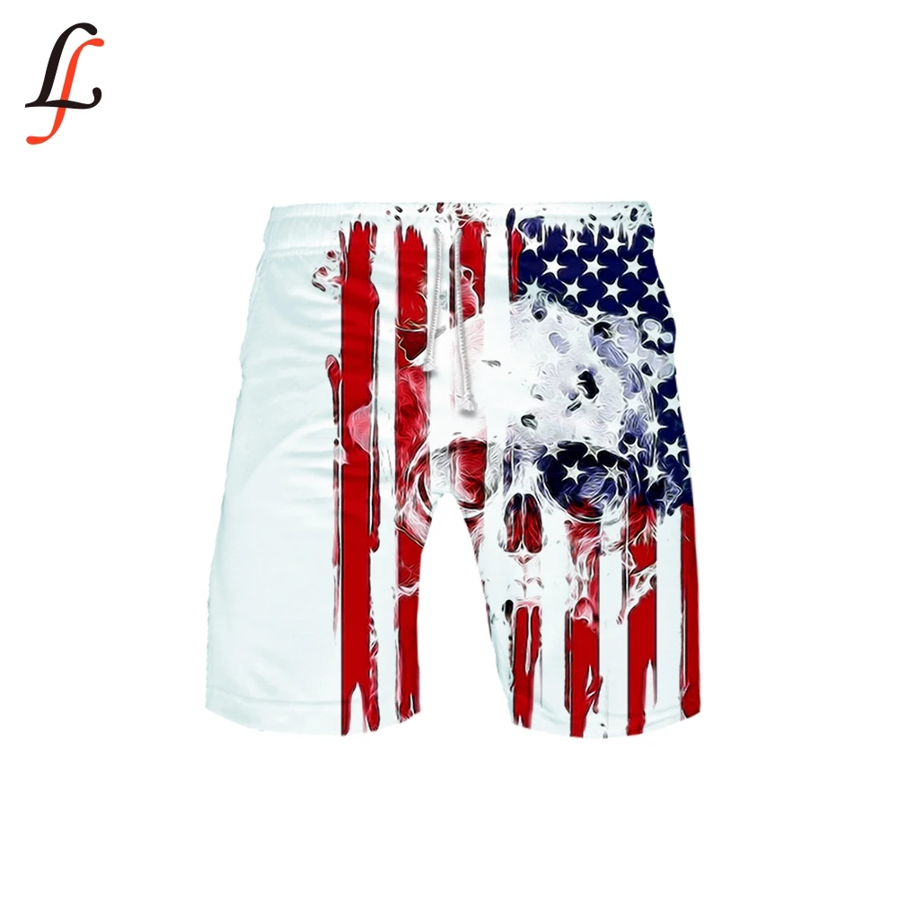 Американские пляжные шорты для Дня независимости мужские анти-ух с принтом