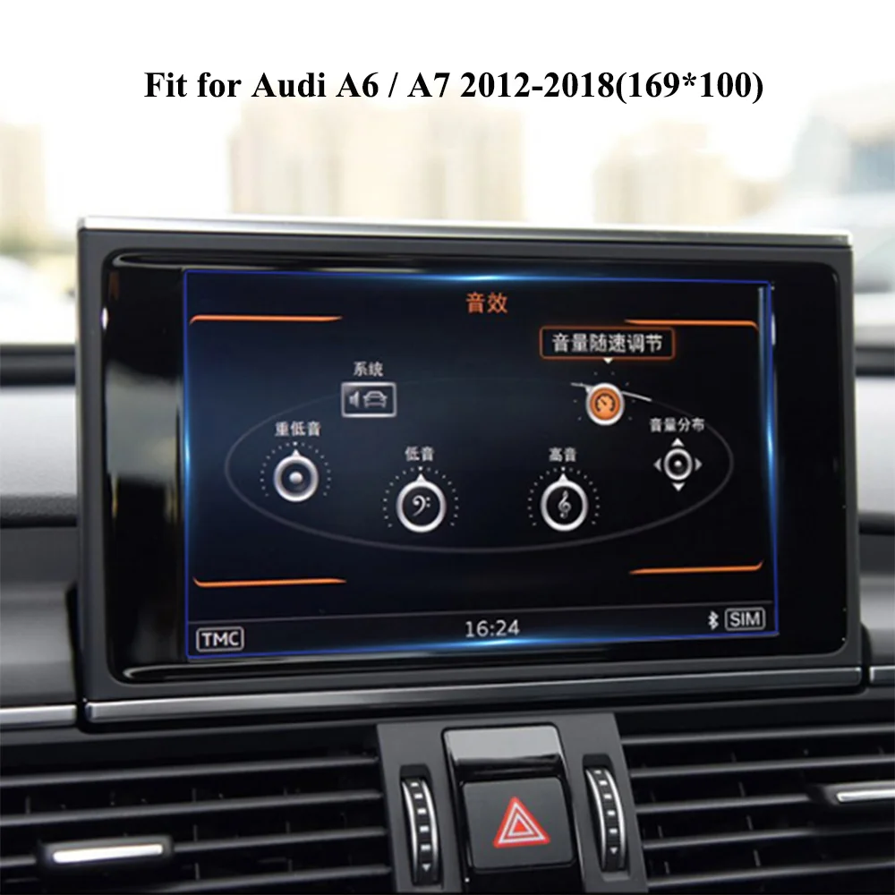 Автомобильные протекторы экрана GPS навигации для Audi A6/A7 2012 2018 закаленное стекло с