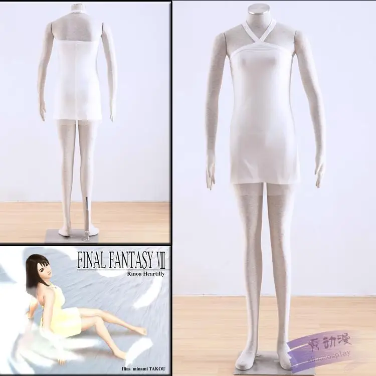 Final Fantasy VII Rinoa Heartilly белые вечерние платье Косплэй костюм 11 |