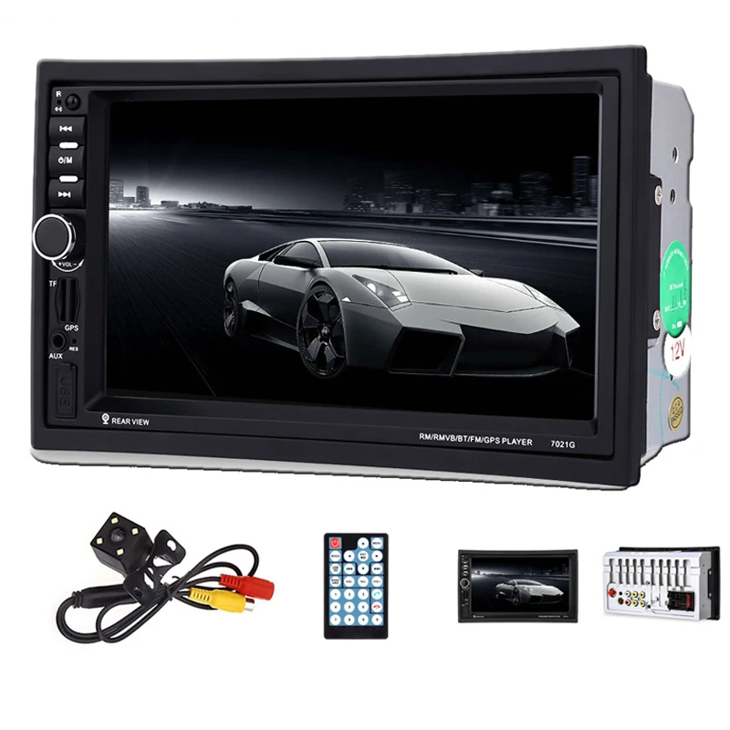 Для очистки 7021G 7 '✭in автомобильный мультимедийный плеер 1080 P MP5 Bluetooth USB gps FM