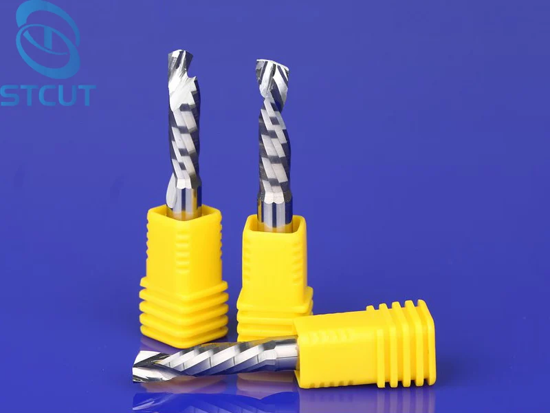 Спиральная твердосплавная фреза класса AAA для резки вверх и вниз 1 канавка резцы