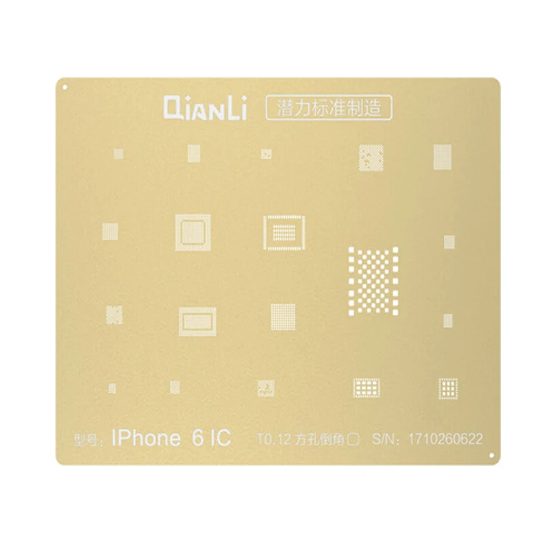 Qianli 3D IC чип набор трафаретов для пайки BGA Оловянная растительная сетка для припоя нагревательный шаблон для iPhone XS 8 7 6S 6 5S 5