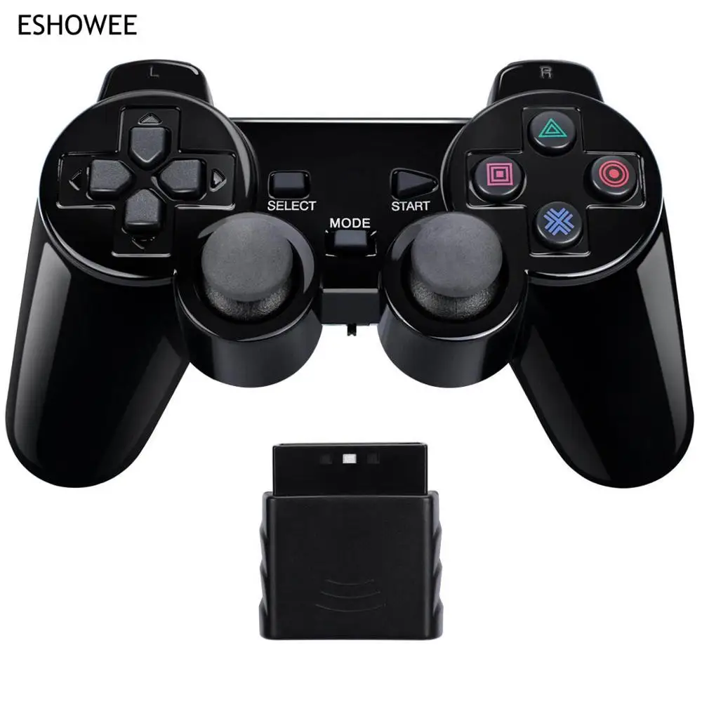 ESHOWEE мини беспроводной вибратор 2,4G USB игровой контроллер Джойстик для PS2/PS3/PC/Android беспроводной геймпад
