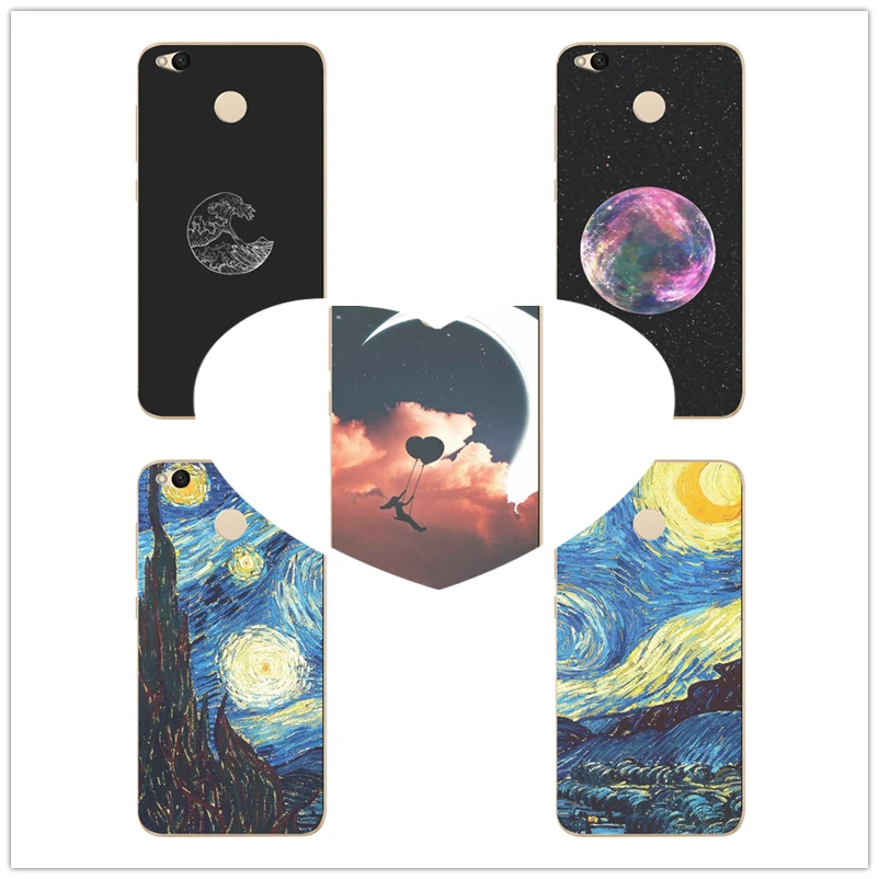 Soft Phone Case For Xiaomi Mi A1 Note 4 Pro Redmi 4X 4A 3 TPU Colorful peculiar old castle Pattern Fundas D139 |