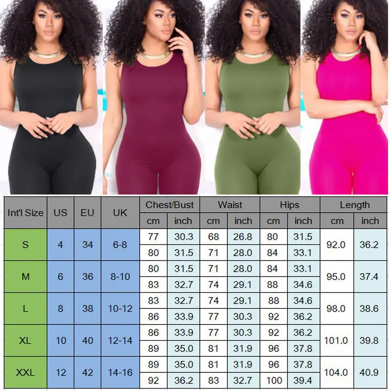 Женский Повседневный комбинезон без рукавов Облегающий Клубное боди короткие
