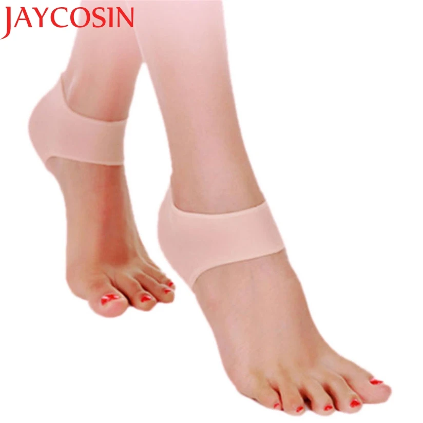 Лидер продаж 2017 года женские силиконовые Увлажняющие гелевые носки на каблуке