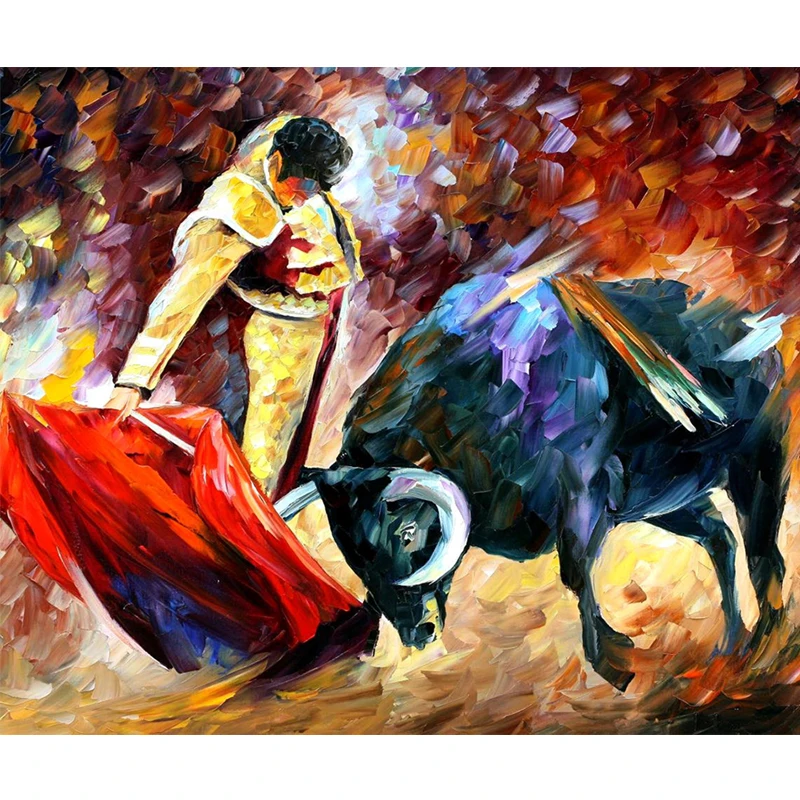 Камни в форме ромба/круглый дрель DIY алмазная живопись &quotBullfighti&quot 3D Вышивка