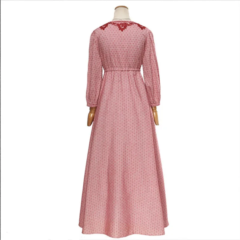 Винтажное элегантное женское платье туника из хлопка и льна с v образным вырезом